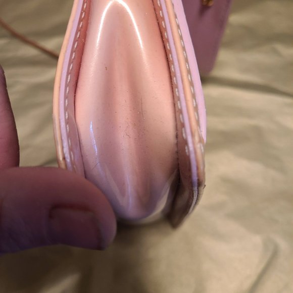 LOUIS VUITTON VINTAGE PINK PURSE WITH MONOGRAMS NEEDS RESTORATION. - Picture 13 of 16